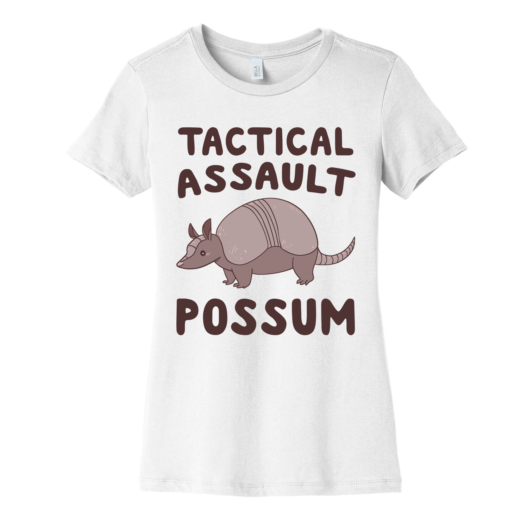 Tactical Assault Possum - Armadillo Women's Cotton Tee